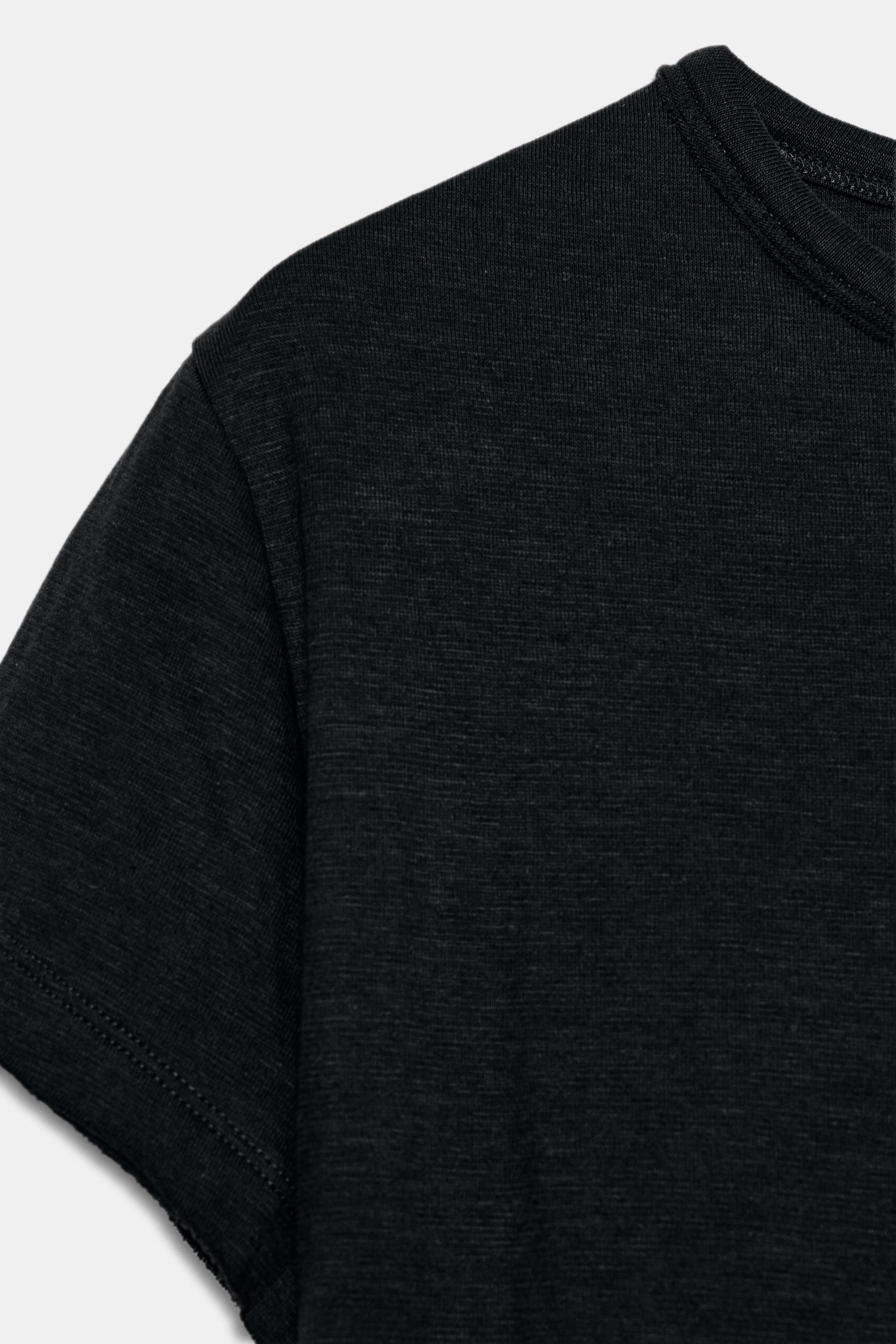T-SHIRT COTON MANCHES COURTES